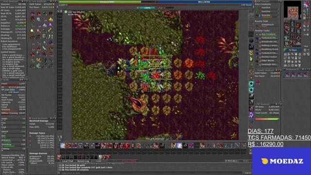 TALISMÃ 21 % ATACK -   20% LIFE LEECH   -  20% LOOT  (MOEDAZ)  TASKS E MAIS TASKS