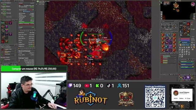 💲!Lojinha c/ 1k de RC [ Pontos não Reseta] 💲MS 1050+ OBSIDIAN +18 !RubinOT 🔥 JOREL TIBIANO🔥DROPS ON •• !bingo • 🔞