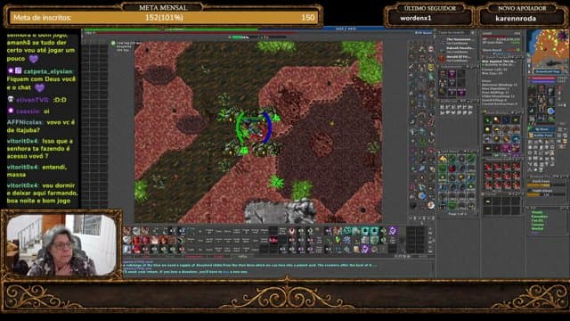 👵!RUBINOT ⚔️ VENHA SE DIVERTIR NA LIVE DA VOVÓ! 🗡️ Jogadora de Tibia há 30 anos